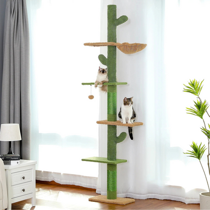 Arbre à chat 5 niveaux sol/plafond